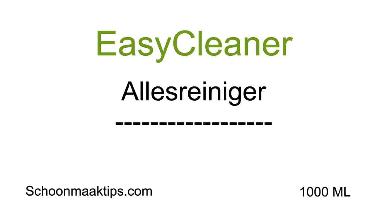 EasyCleaner Etiket